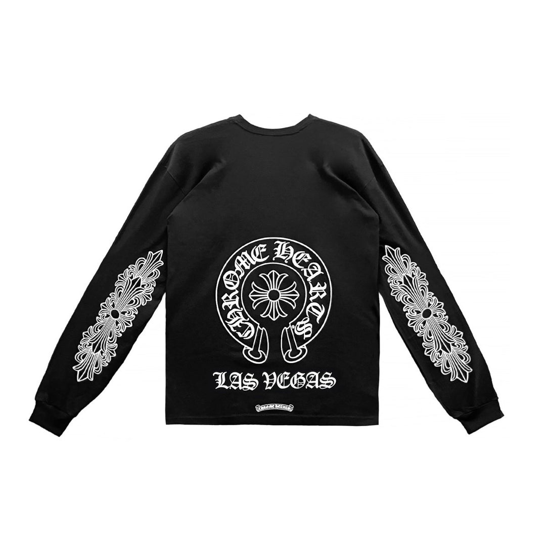 Chrome Hearts Horseshoe Logo Las Vegas Exclusive Long Sleeve Tee - SHENGLI ROAD MARKET