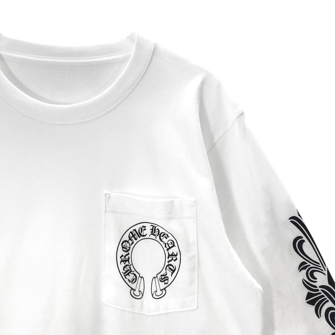 Chrome Hearts Horseshoe Logo Long Sleeve T-Shirt Tee - SHENGLI ROAD MARKET