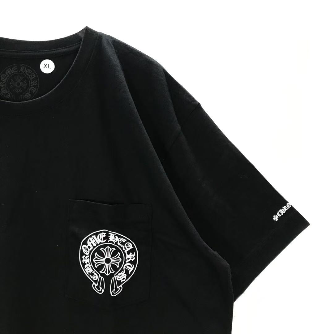 Chrome Hearts Horseshoe Logo Pocket Short Sleeve T-Shirt Tee - SHENGLI ROAD MARKET