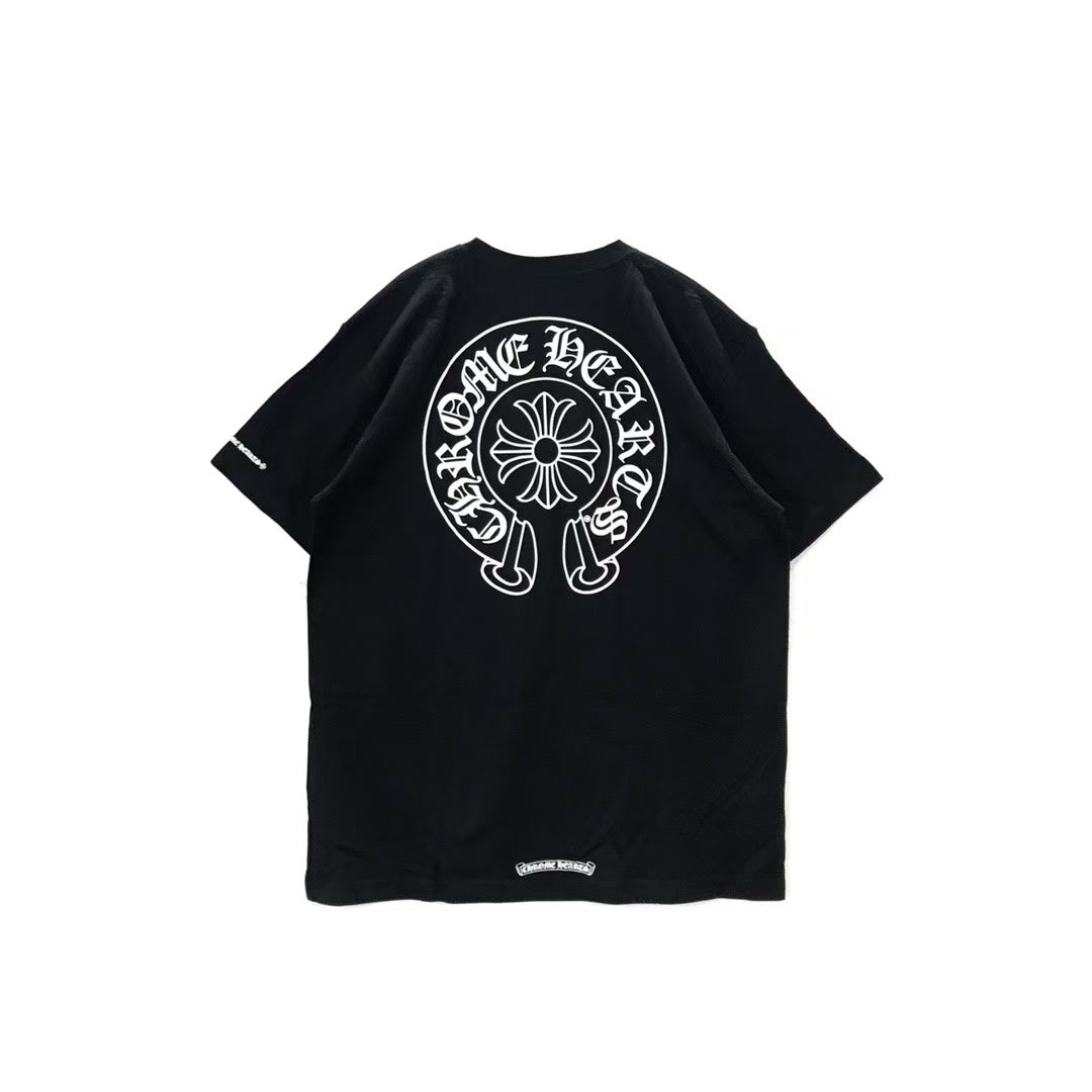 Chrome Hearts Horseshoe Logo Pocket Short Sleeve T-Shirt Tee - SHENGLI ROAD MARKET