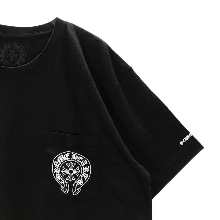 Chrome Hearts Horseshoe Logo Pocket Short Sleeve T-Shirt Tee - SHENGLI ROAD MARKET