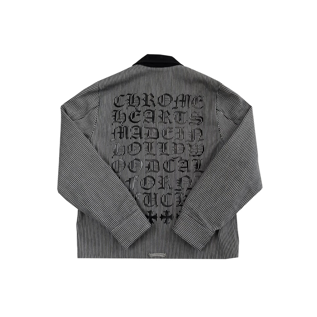 Chrome Hearts Japan Exclusive Striped Black Work Jacket - SHENGLI ROAD MARKET