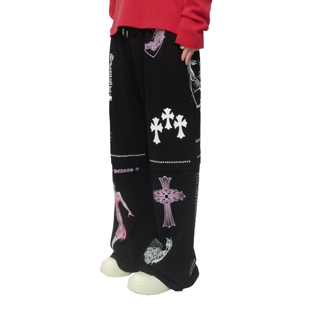 Chrome Hearts JJS Deadly Doll Miami Exclusive Black Pants - SHENGLI ROAD MARKET