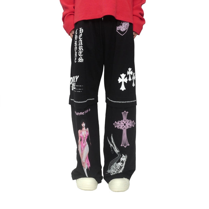 Chrome Hearts JJS Deadly Doll Miami Exclusive Black Pants - SHENGLI ROAD MARKET