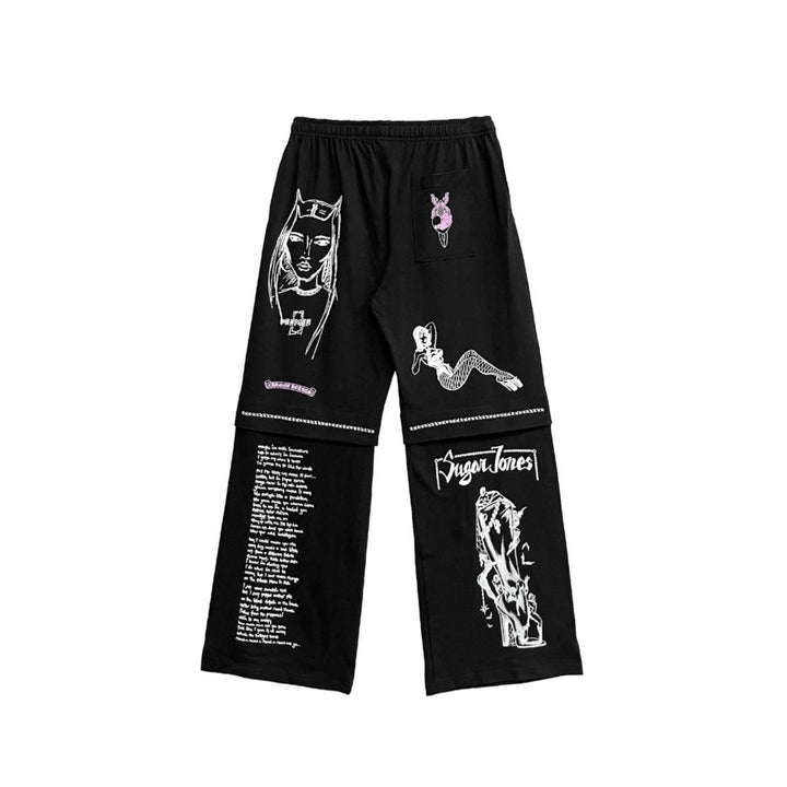 Chrome Hearts JJS Deadly Doll Miami Exclusive Black Pants - SHENGLI ROAD MARKET