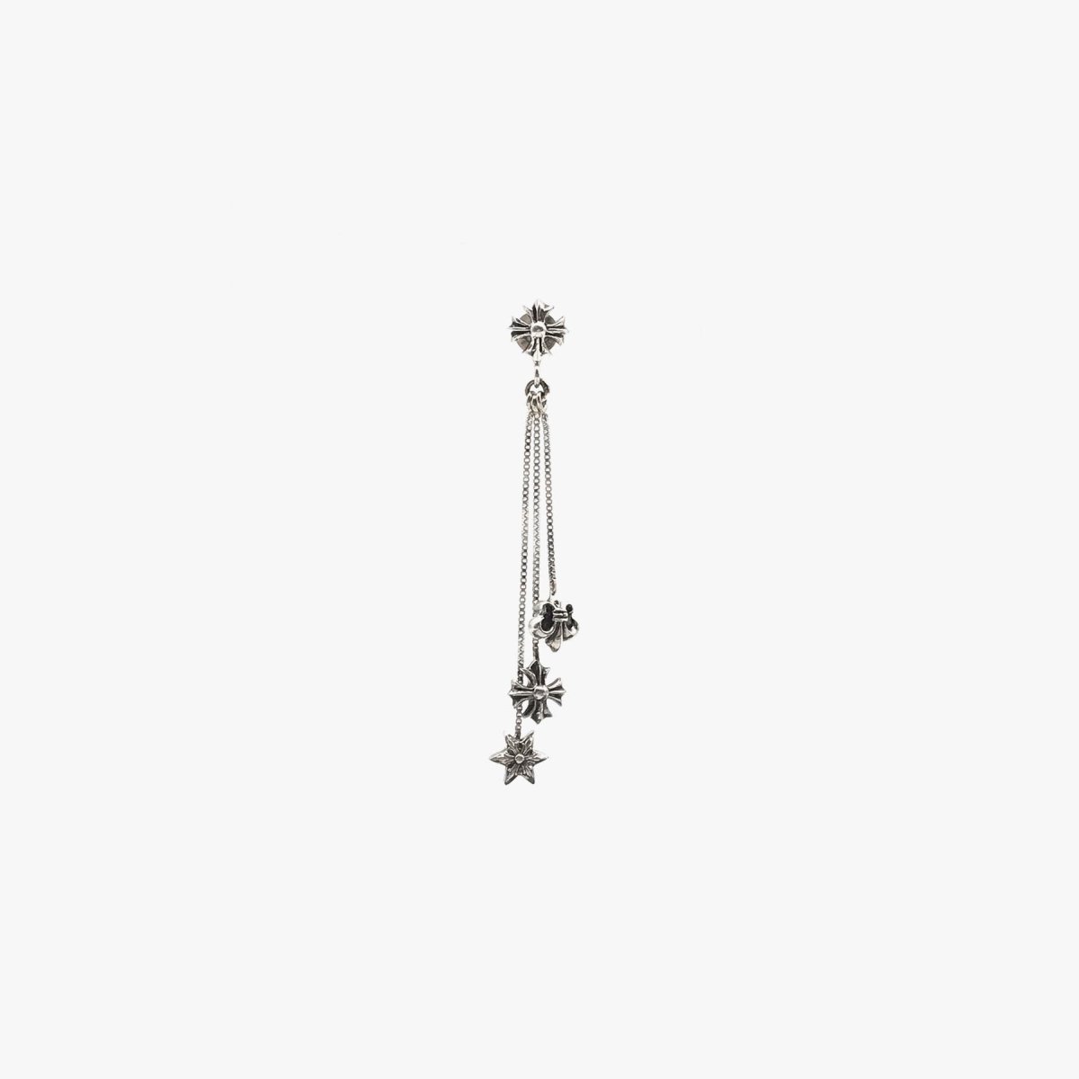 Chrome Hearts JOJO Silver Earring Drop - SHENGLI ROAD MARKET