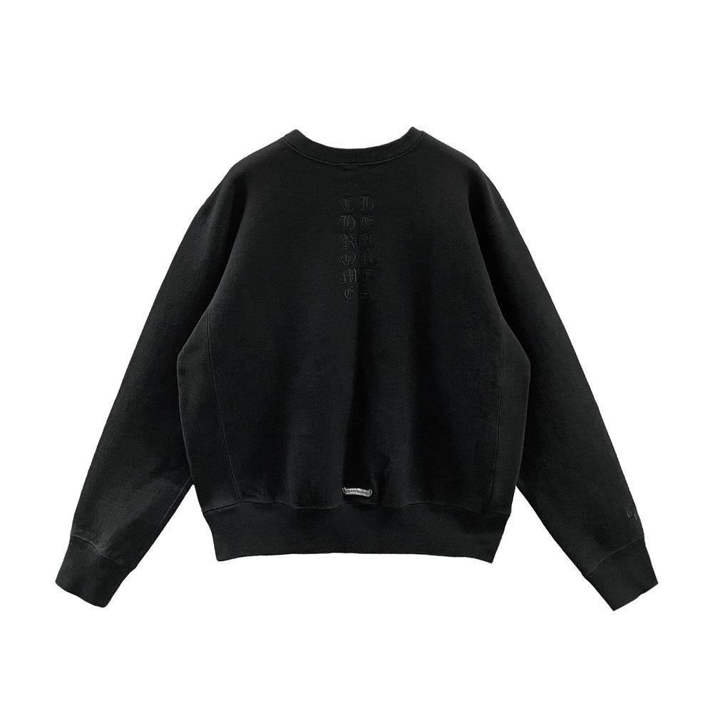 Chrome Hearts Kingfish Vine Dagger Embroidered Black Sweatshirt - SHENGLI ROAD MARKET
