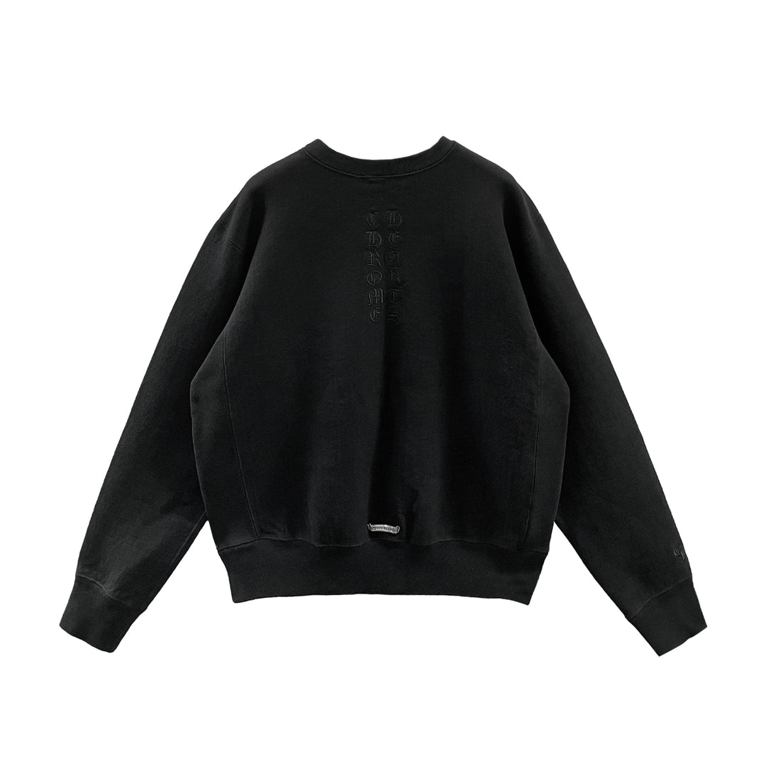 Chrome Hearts Kingfish Vine Dagger Embroidered Black Sweatshirt - SHENGLI ROAD MARKET