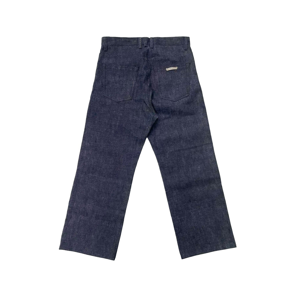 Chrome Hearts KS Cross Button Indigo Jeans - SHENGLI ROAD MARKET