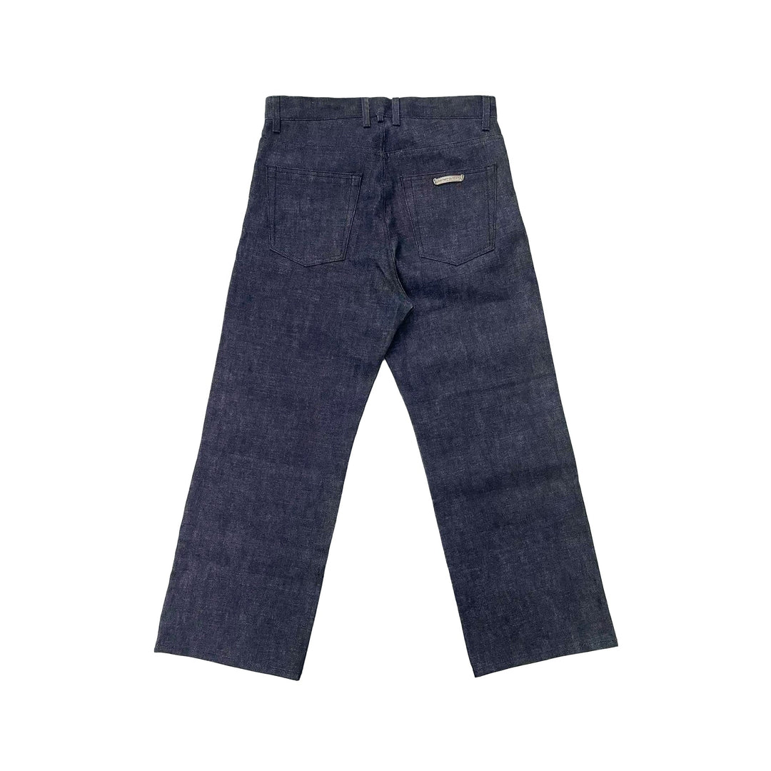 Chrome Hearts KS Cross Button Indigo Jeans - SHENGLI ROAD MARKET