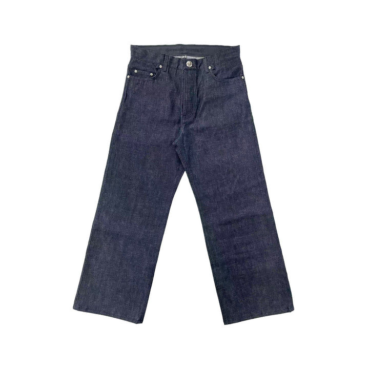 Chrome Hearts KS Cross Button Indigo Jeans - SHENGLI ROAD MARKET