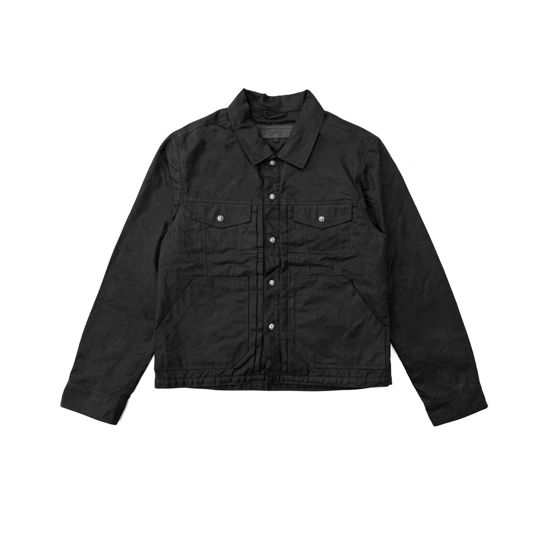 Chrome Hearts KS Selvedge Button up Black Quilted Jacket - SHENGLI ROAD MARKET