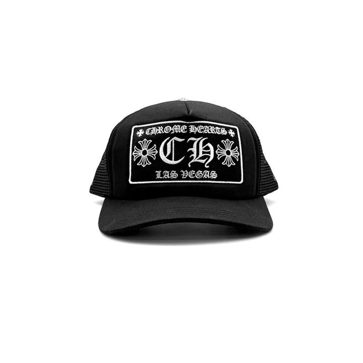 Chrome Hearts Las Vegas CH Logo Black Baseball Cap - SHENGLI ROAD MARKET