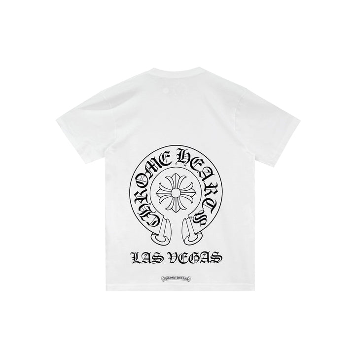 Chrome Hearts Las Vegas Exclusive Horseshoe Logo Short Sleeve T-shirt - SHENGLI ROAD MARKET