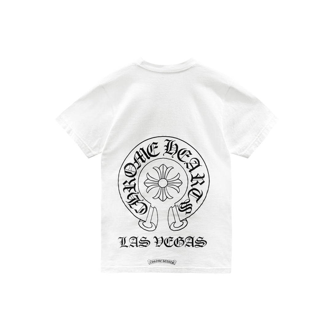 Chrome Hearts Las Vegas Exclusive Horseshoe Short Sleeve Tee - SHENGLI ROAD MARKET