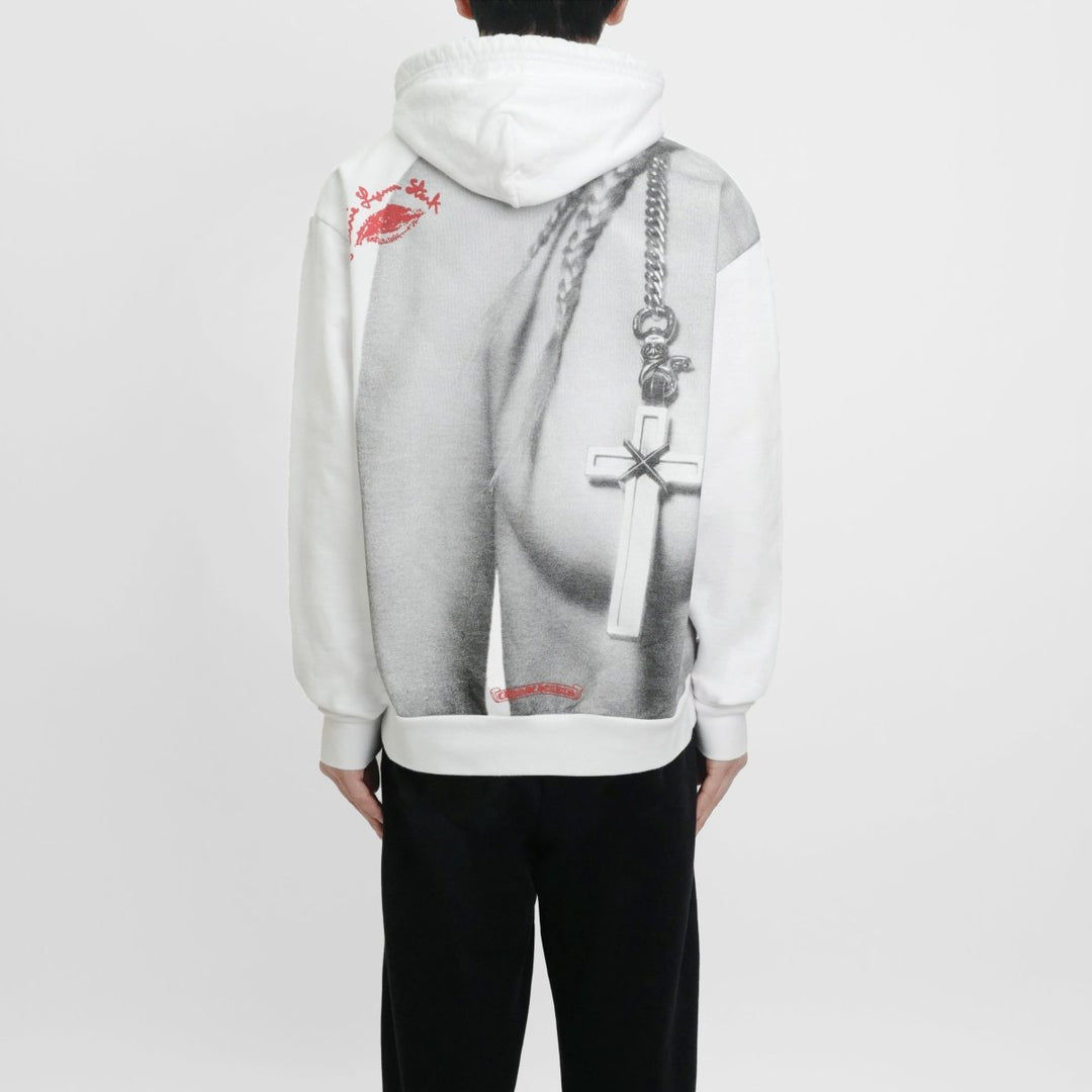 Chrome Hearts Laurie Lynn Stark "Love You" Portrait Red Letter Hoodie - SHENGLI ROAD MARKET