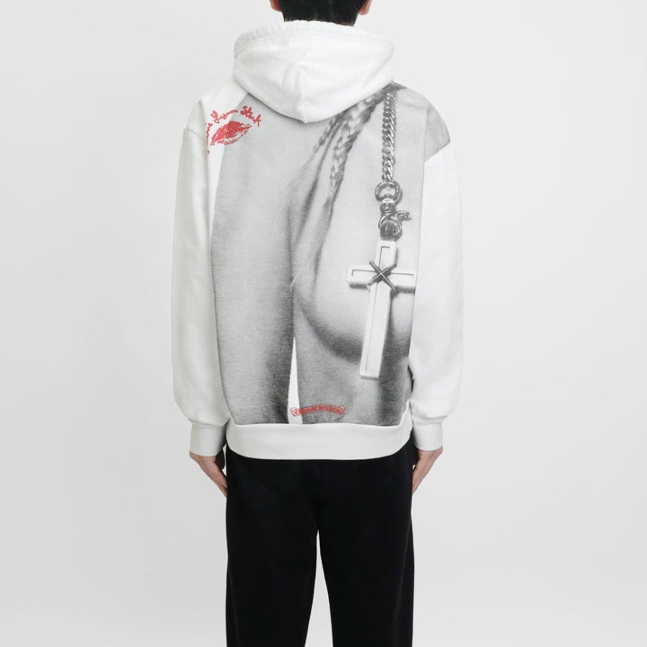 Chrome Hearts Laurie Lynn Stark "Love You" Portrait Red Letter Hoodie - SHENGLI ROAD MARKET
