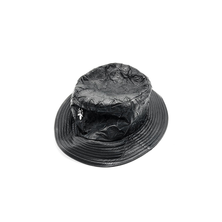Chrome Hearts Leather Cross Patch Bucket Hat - SHENGLI ROAD MARKET
