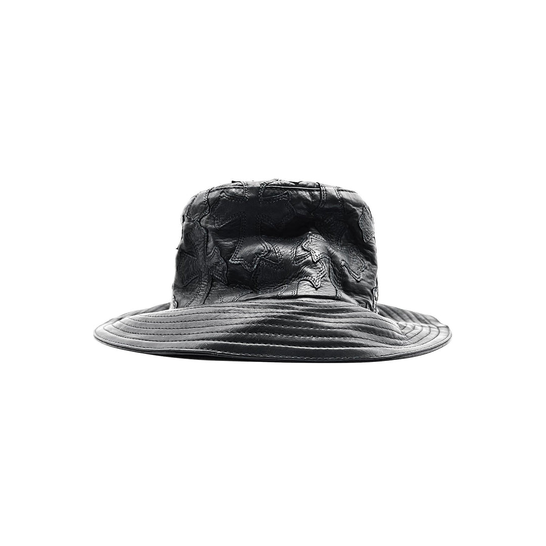 Chrome Hearts Leather Cross Patch Bucket Hat - SHENGLI ROAD MARKET