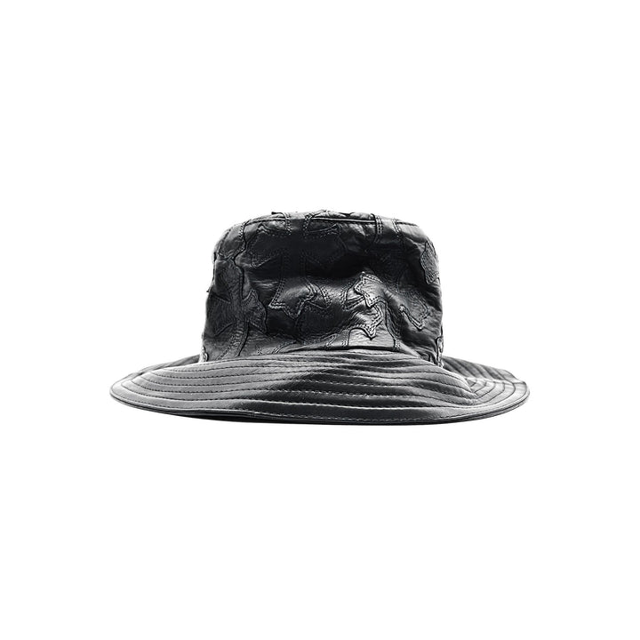 Chrome Hearts Leather Cross Patch Bucket Hat - SHENGLI ROAD MARKET