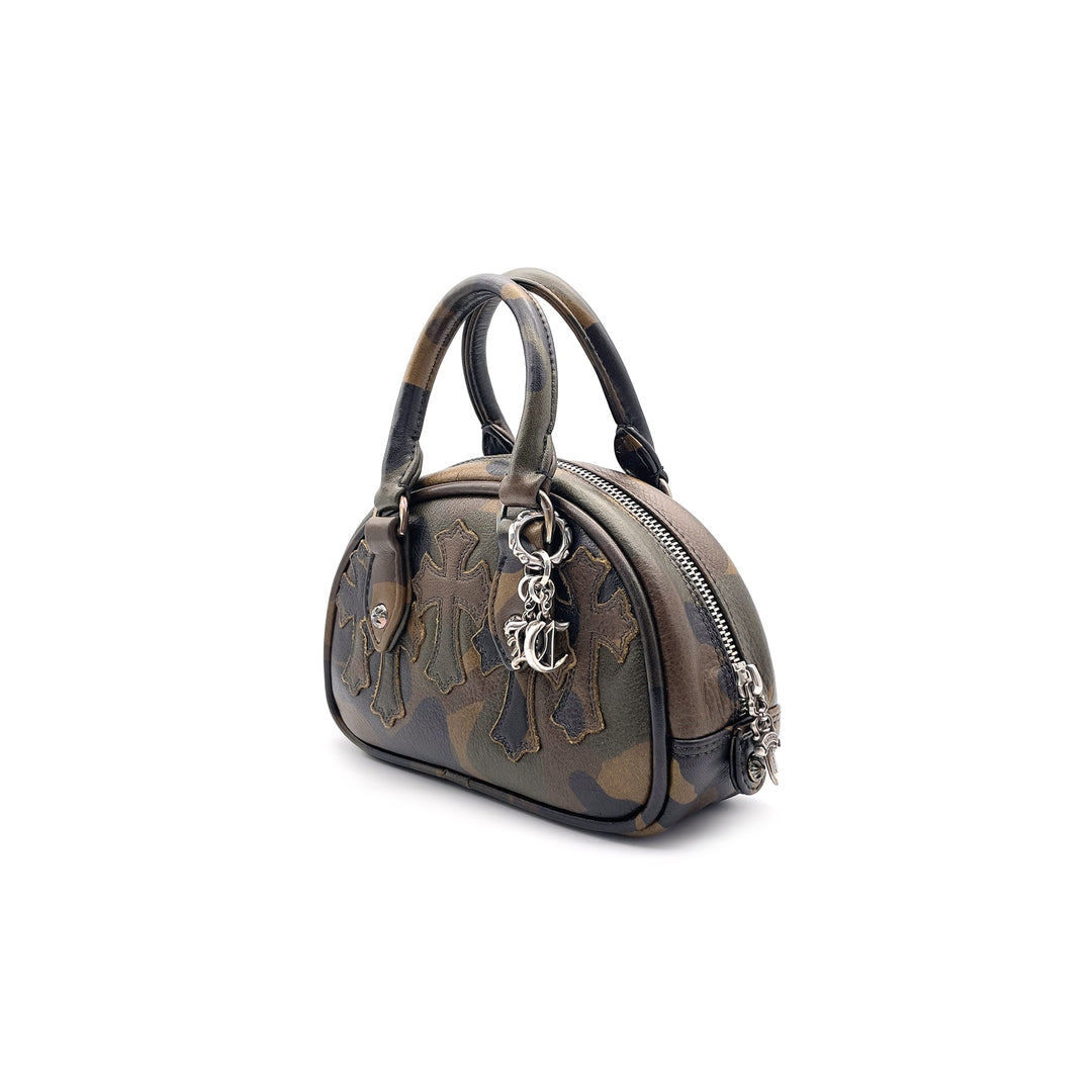 Chrome Hearts Leather Cross Patch Camouflage Mini Gym Bag - SHENGLI ROAD MARKET
