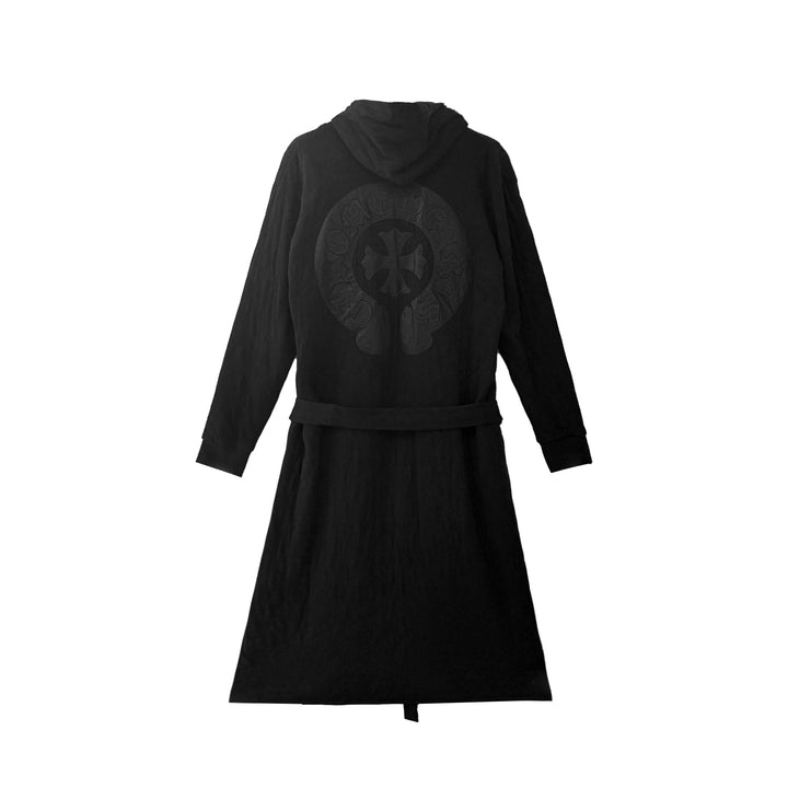 Chrome Hearts Leather Horseshoe Patch Hooded Robe Coat - SHENGLI ROAD MARKET