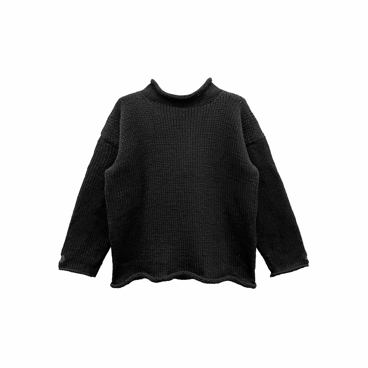 Chrome Hearts Leather Patch Cotton Rollneck Knit Sweater - SHENGLI ROAD MARKET