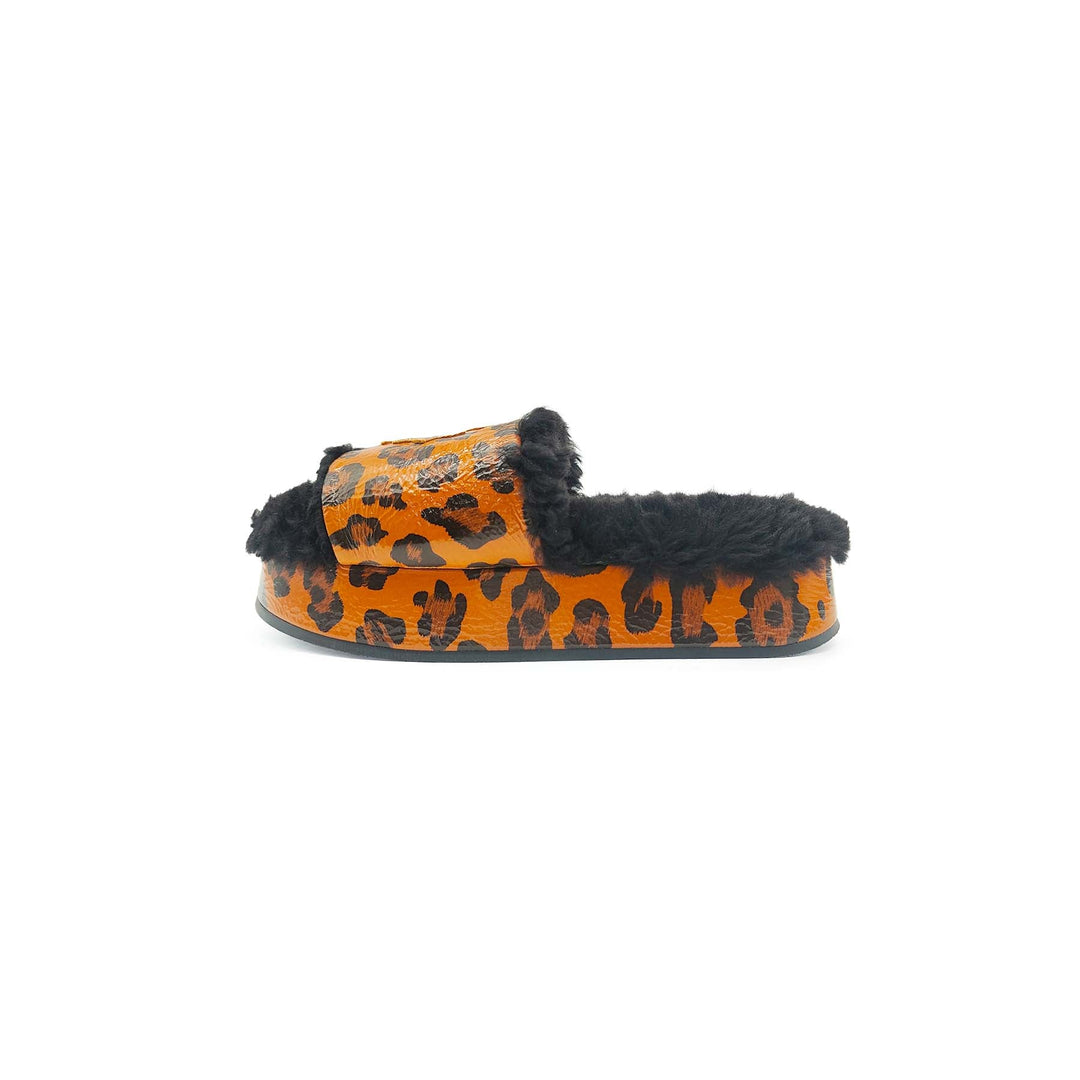 Chrome Hearts Leopard Cheetah Print Slide Slippers - SHENGLI ROAD MARKET