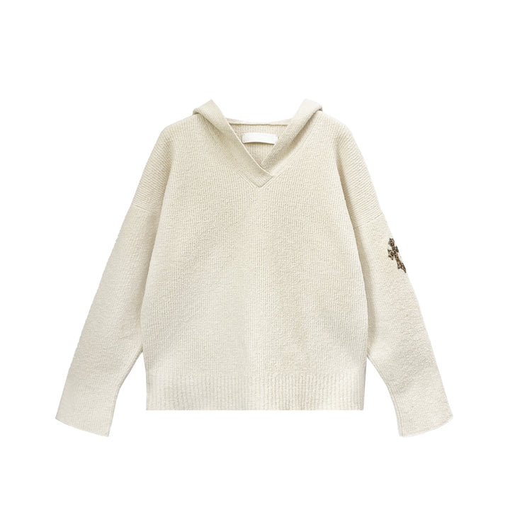 Chrome Hearts Leopard Cross Patch Cashmere Pullover Hoodie - SHENGLI ROAD MARKET