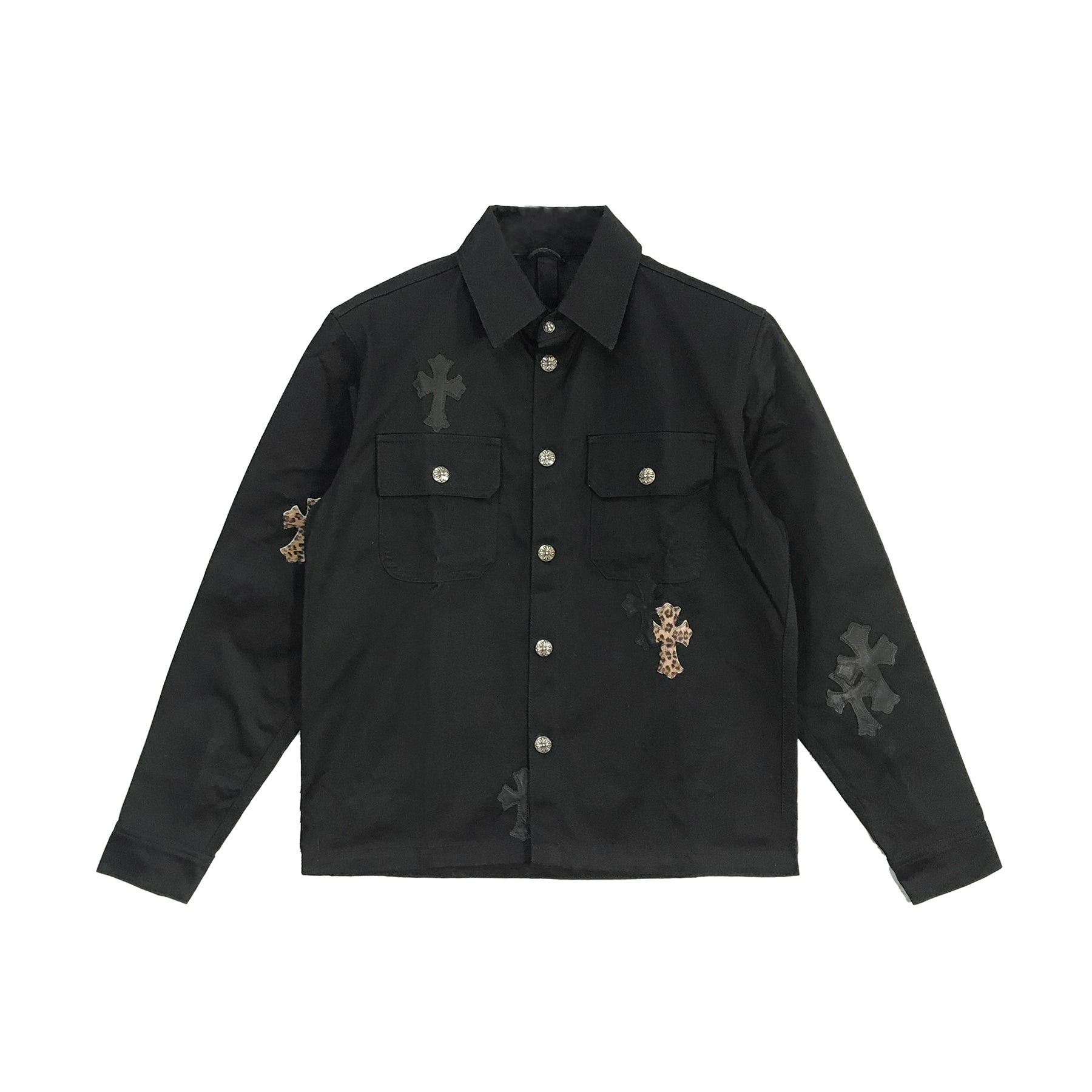 Chrome Hearts Leopard Cross Patch Shirt Jacket - SRM – SHENGLI