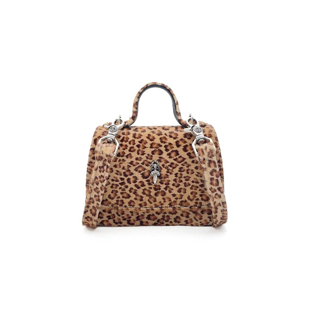 Chrome Hearts Leopard Pony Hair Flap Top Handbag - SHENGLI ROAD MARKET