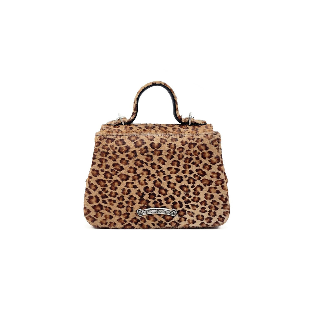 Chrome Hearts Leopard Pony Hair Flap Top Handbag - SHENGLI ROAD MARKET