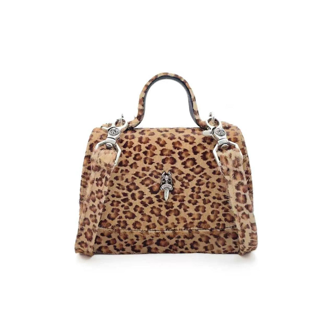 Chrome Hearts Leopard Pony Hair Flap Top Handbag - SHENGLI ROAD MARKET