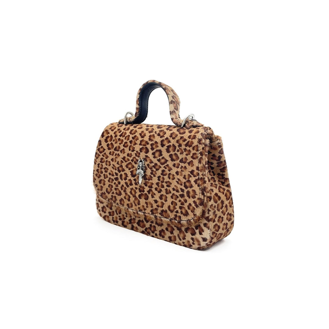 Chrome Hearts Leopard Pony Hair Flap Top Handbag - SHENGLI ROAD MARKET