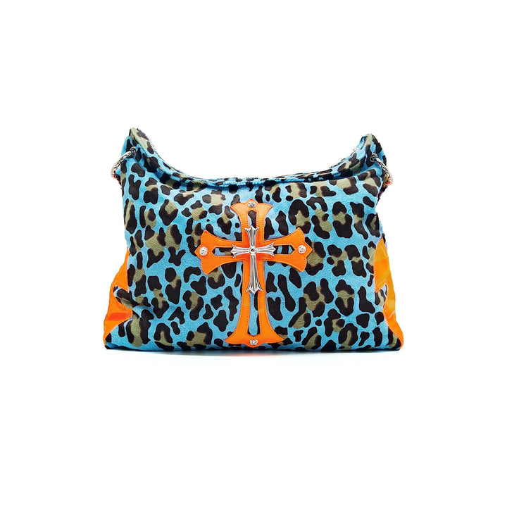 Chrome Hearts Leopard Pony Hair Silver Cross Lyon Bag - SHENGLI ROAD MARKET