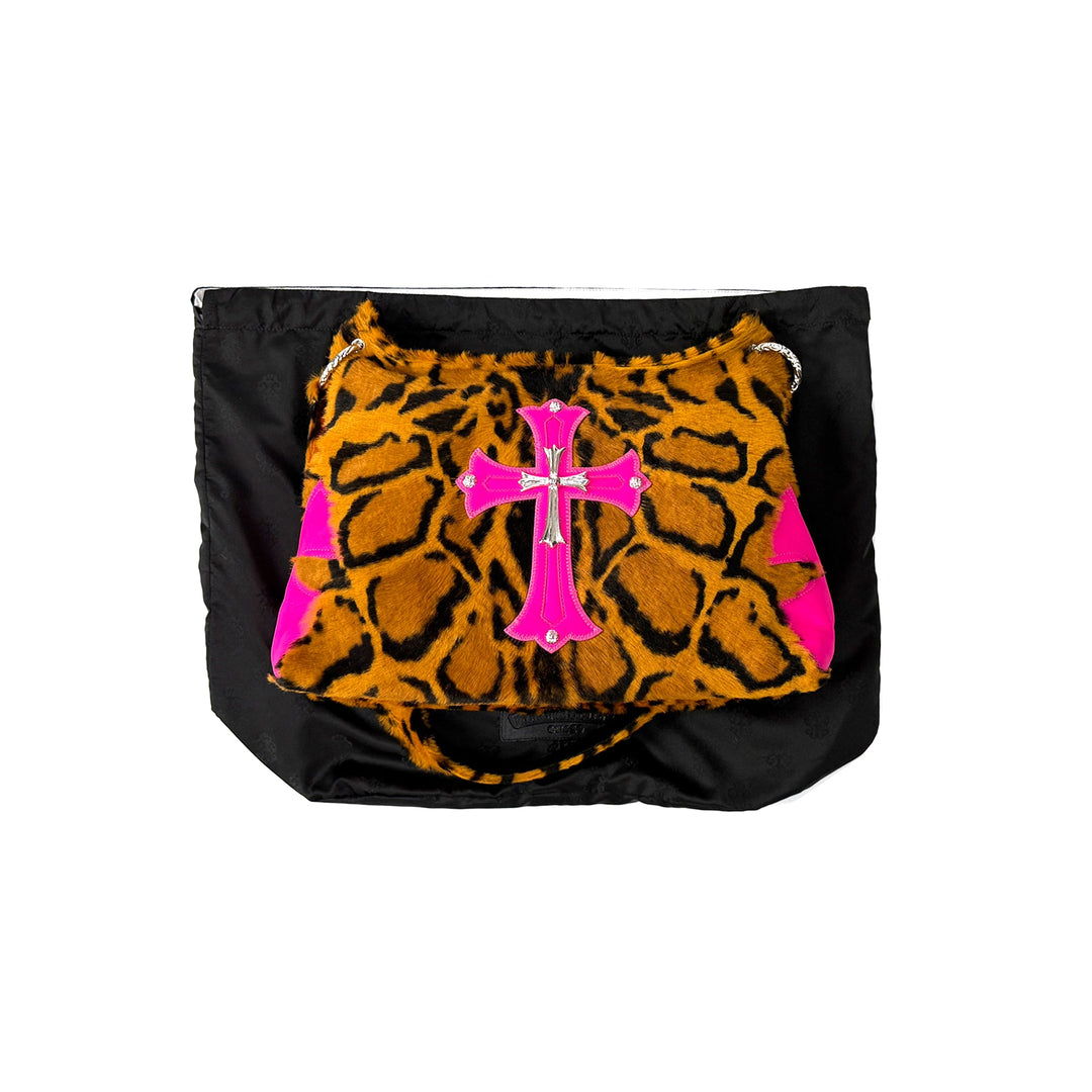 Chrome Hearts Leopard Pony Hair Silver Cross Lyon Bag - SHENGLI ROAD MARKET