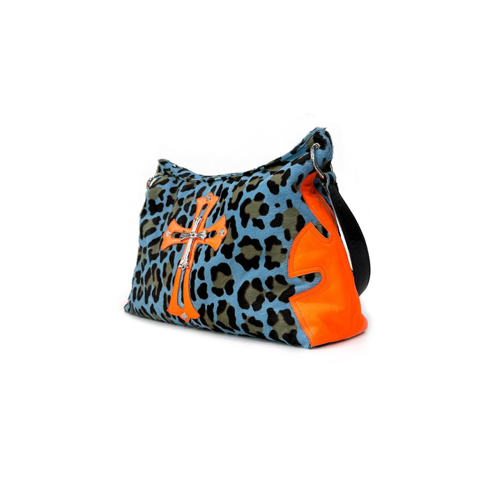 Chrome Hearts Leopard Pony Hair Silver Cross Lyon Bag - SHENGLI ROAD MARKET