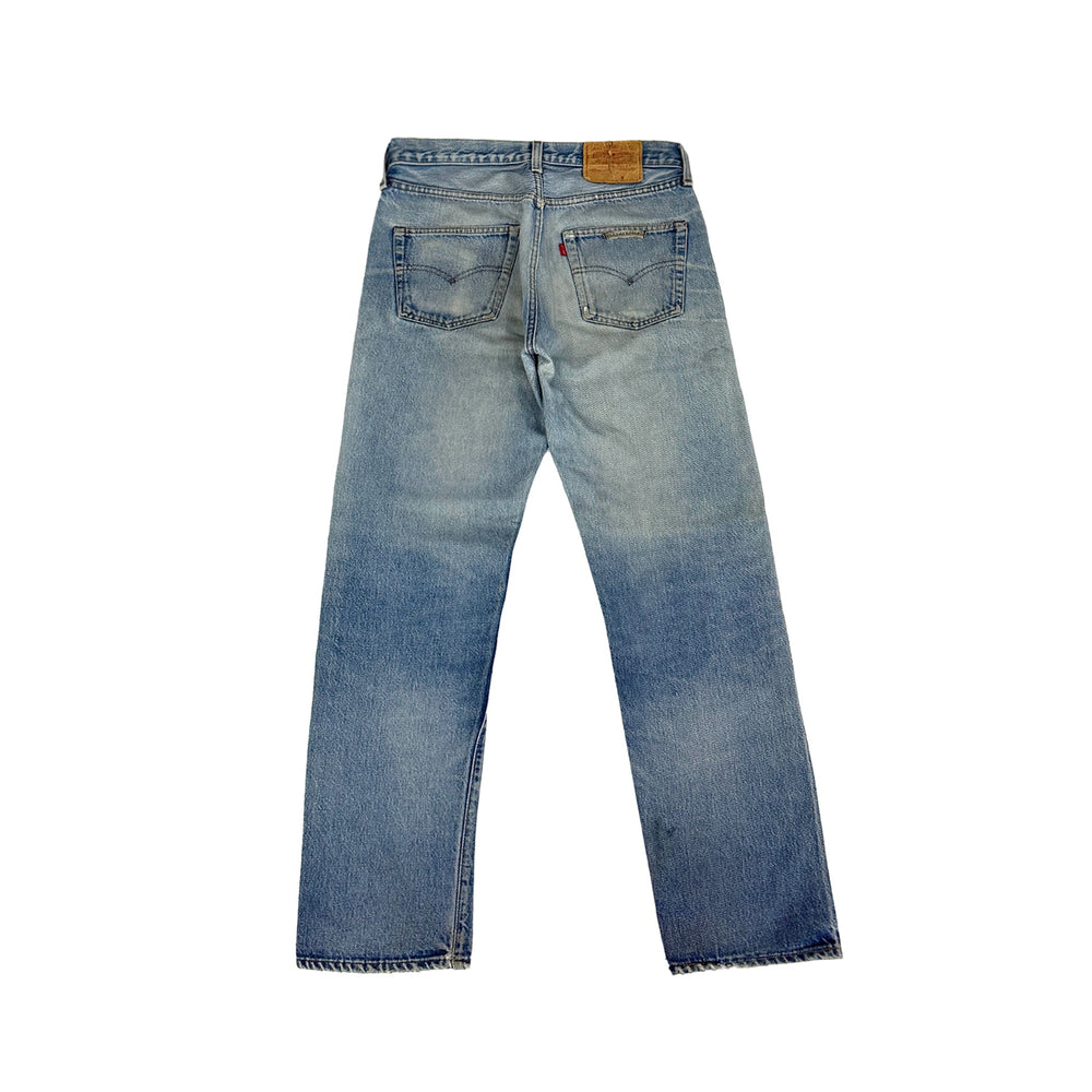 Chrome Hearts Levi's 501 Distressed Washed Blue Jeans - SHENGLI ROAD MARKET