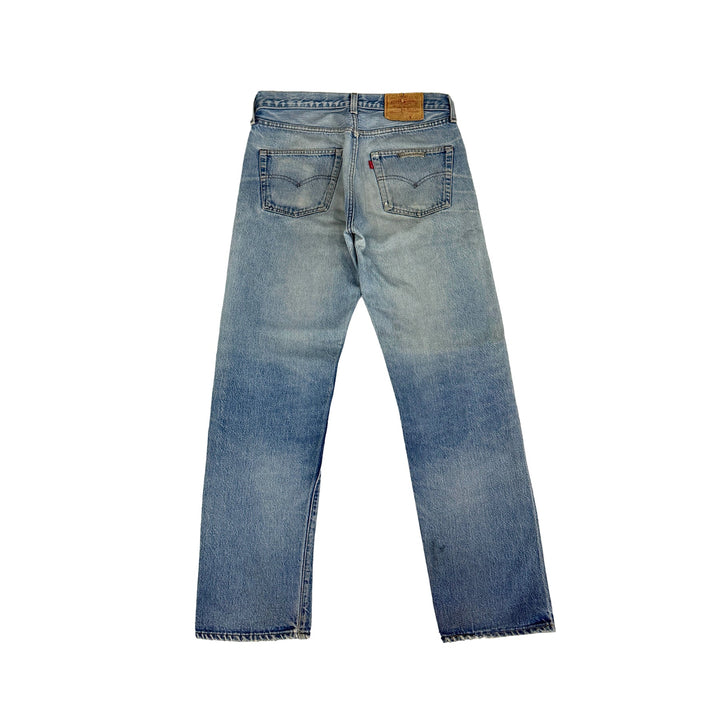Chrome Hearts Levi's 501 Distressed Washed Blue Jeans - SHENGLI ROAD MARKET