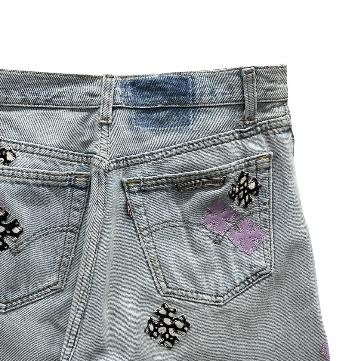 Chrome Hearts Levi's 501 F&F Exclusive Horsehair&Purple Patch Jeans - SHENGLI ROAD MARKET