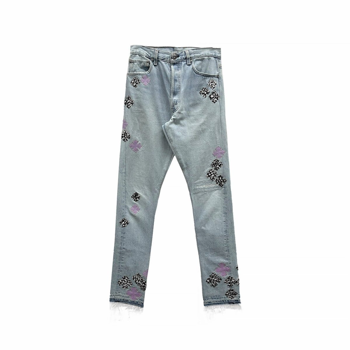 Chrome Hearts Levi's 501 F&F Exclusive Horsehair&Purple Patch Jeans - SHENGLI ROAD MARKET