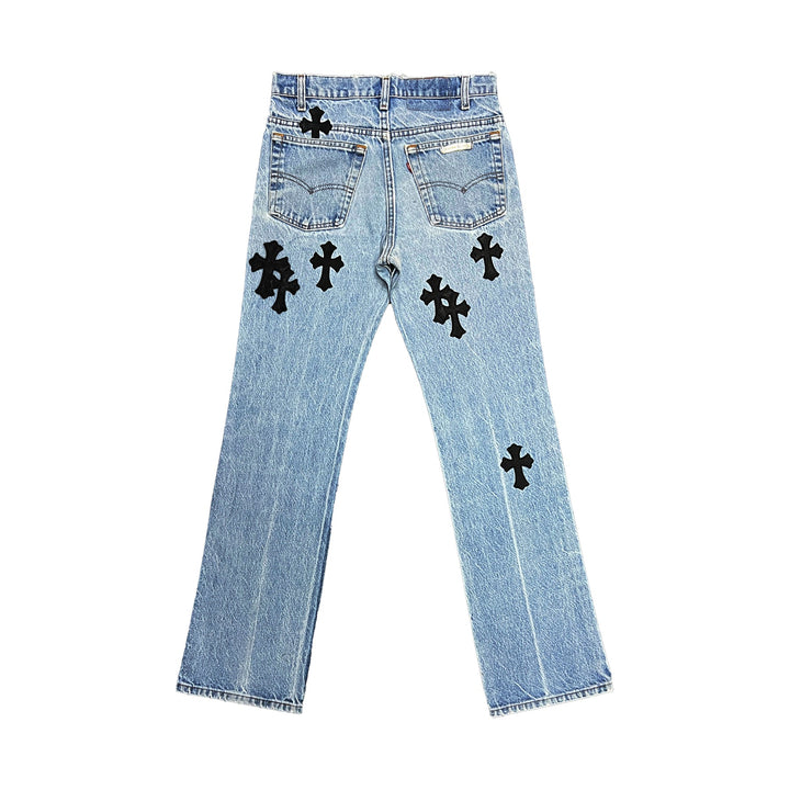 Chrome Hearts Levi‘s 517 Cross Patch Jeans - SHENGLI ROAD MARKET