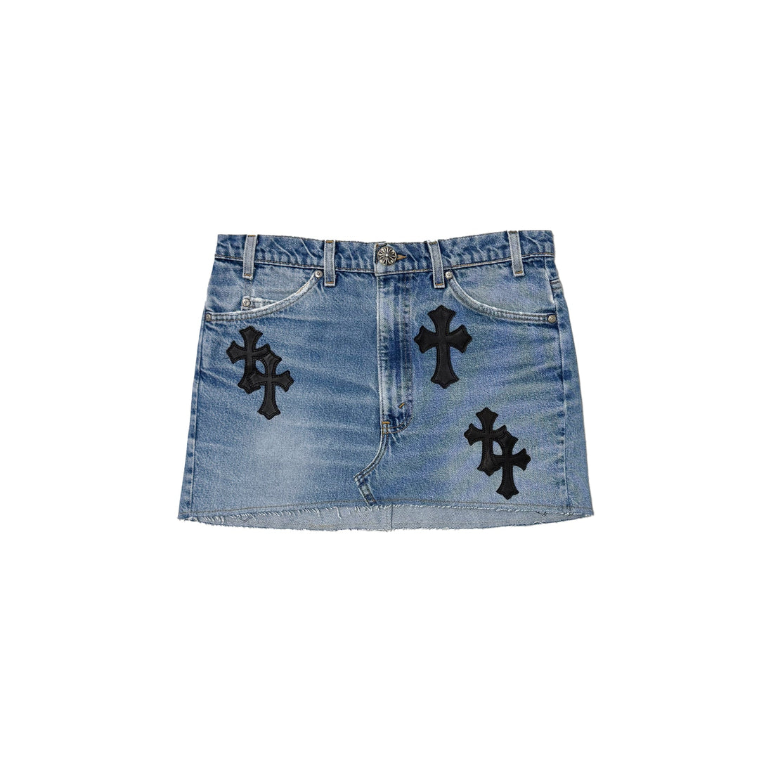 Chrome Hearts Levi's Cross Patch Denim Skirt - SHENGLI ROAD MARKET