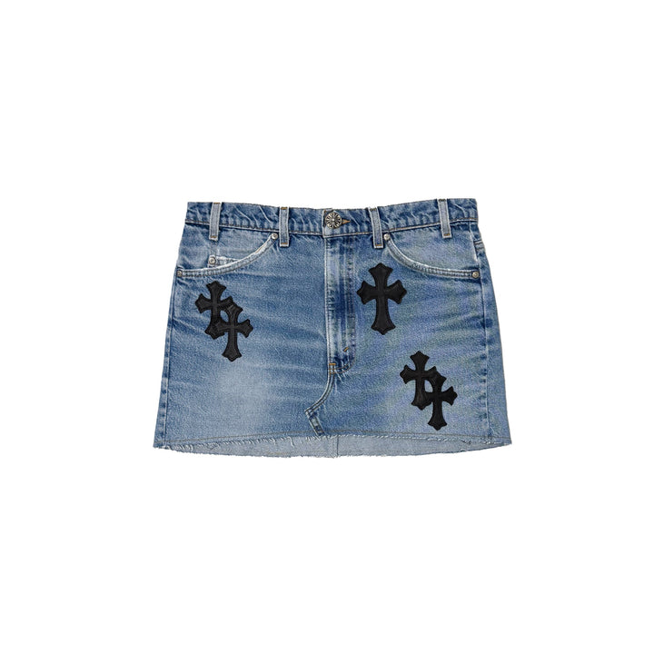 Chrome Hearts Levi's Cross Patch Denim Skirt - SHENGLI ROAD MARKET
