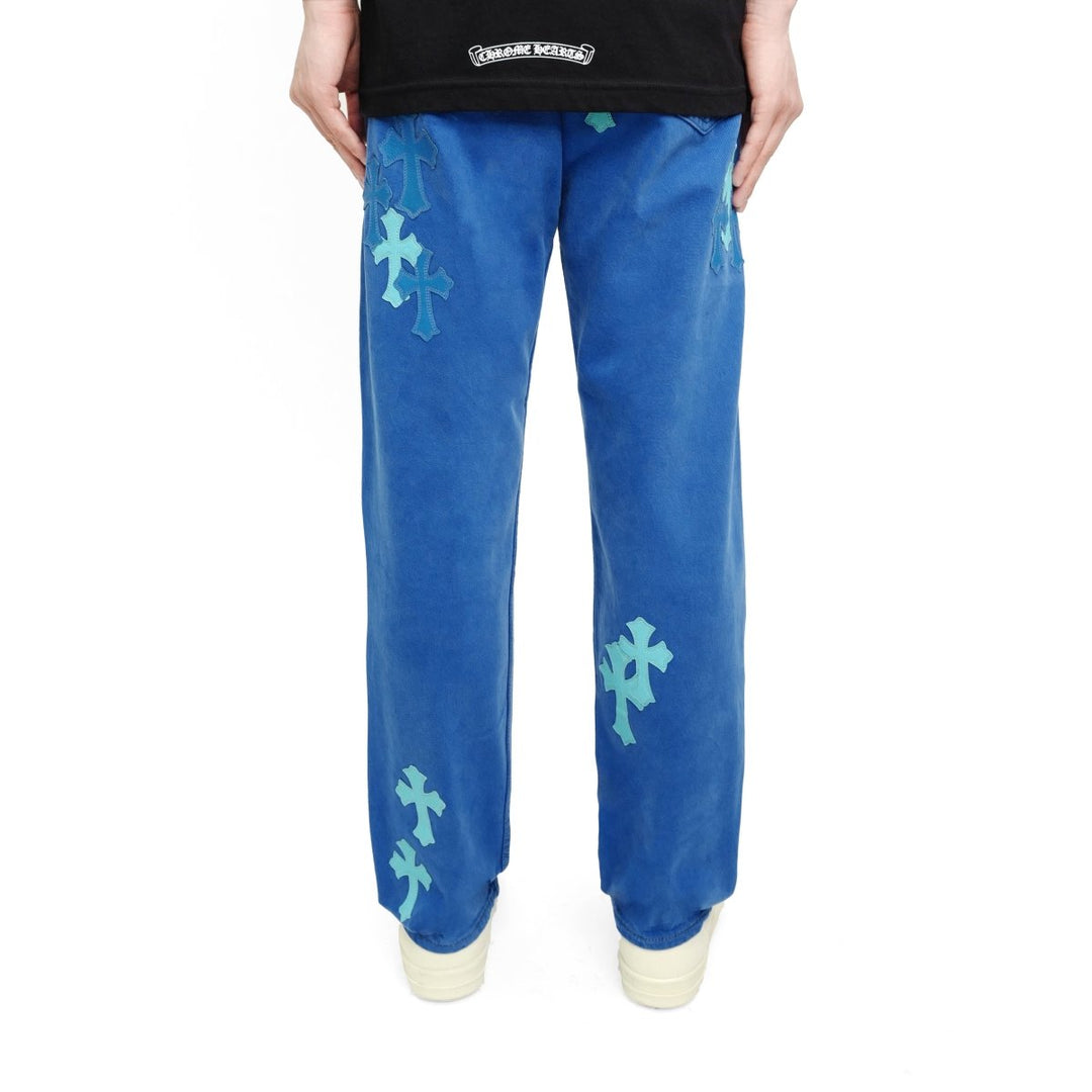 Chrome Hearts Levi's London Exclusive Blue Cross Patch Jeans - SHENGLI ROAD MARKET