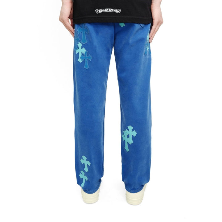Chrome Hearts Levi's London Exclusive Blue Cross Patch Jeans - SHENGLI ROAD MARKET