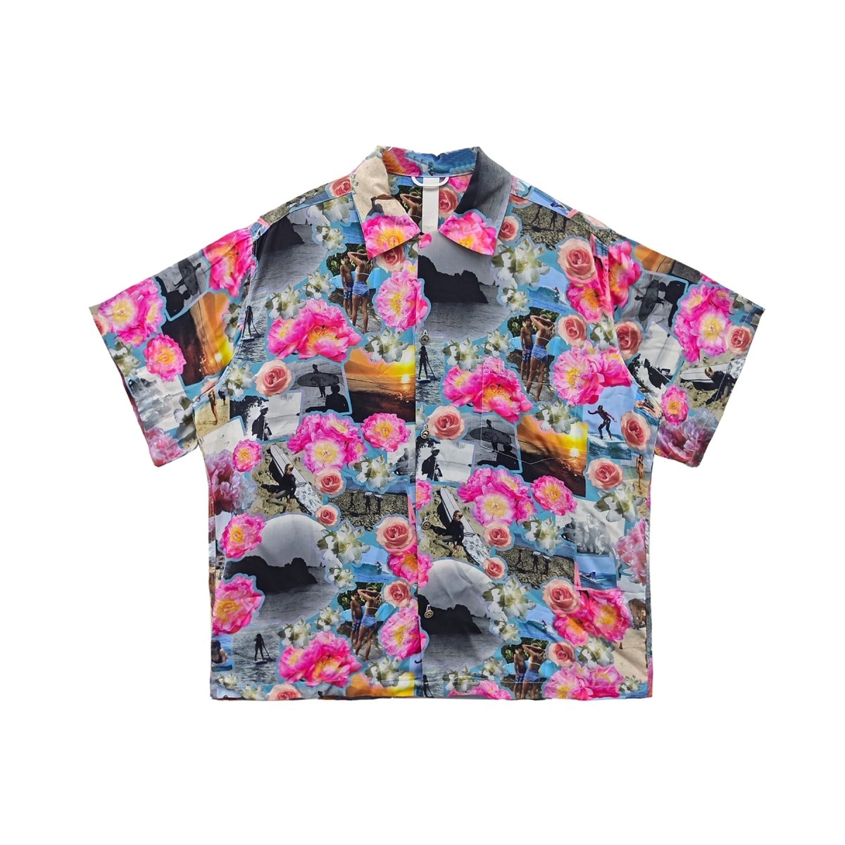 Chrome Hearts Limited Edition Hawaii Floral Silk Short Sleeve Shirt