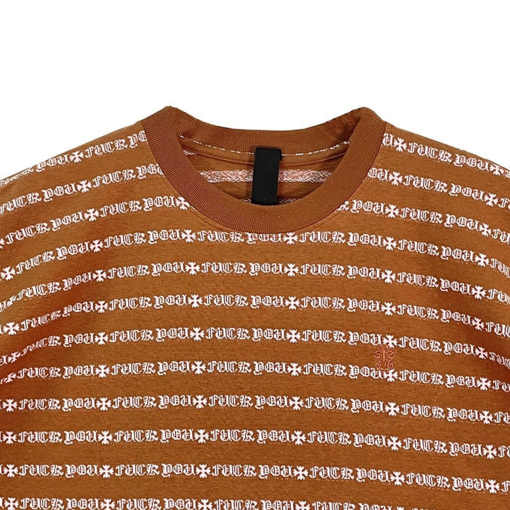 크롬하츠 스트라이프 남성용 반팔 티셔츠