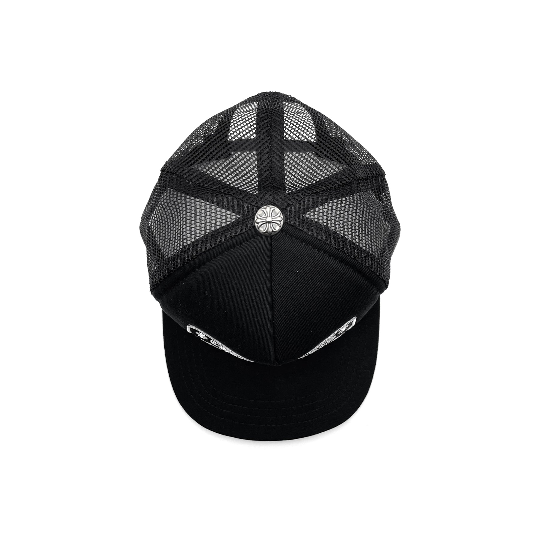 Chrome Hearts London CH Embroidered Patch Black Baseball Cap Chrome Hearts London CH Embroidered Patch Black Baseball Cap