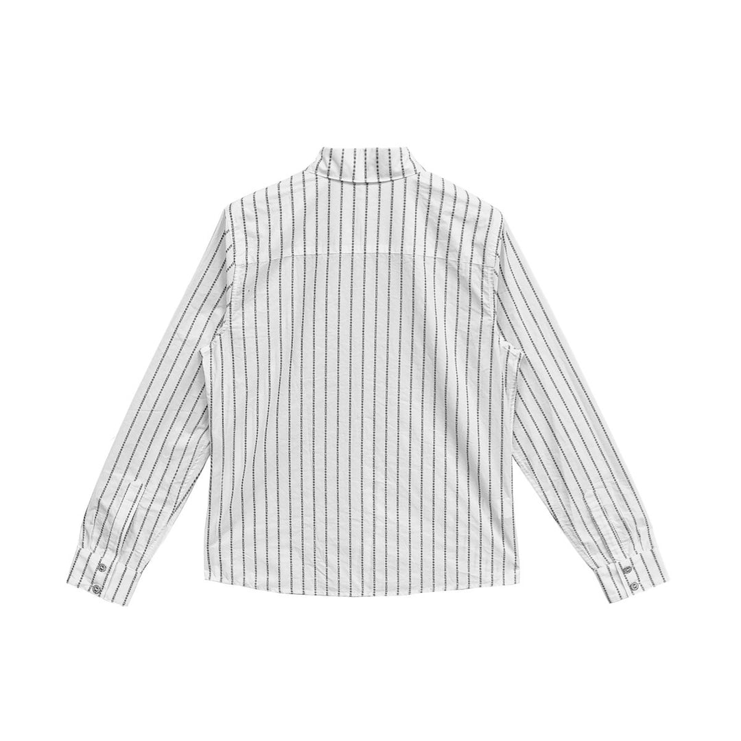 Chrome Hearts Loose Ends White&Black CH Pin Stripe Shirt - SHENGLI ROAD MARKET